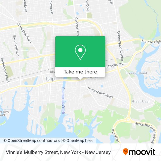 Vinnie's Mulberry Street map