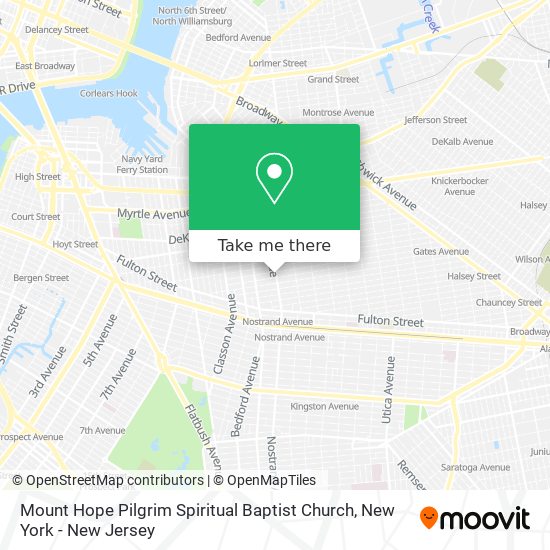 Mapa de Mount Hope Pilgrim Spiritual Baptist Church