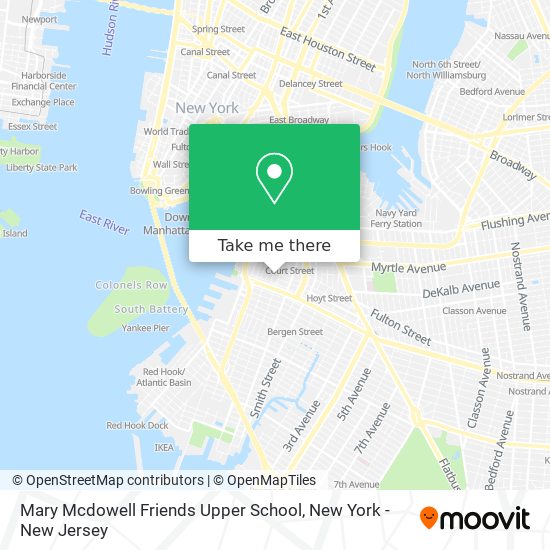 Mary Mcdowell Friends Upper School map