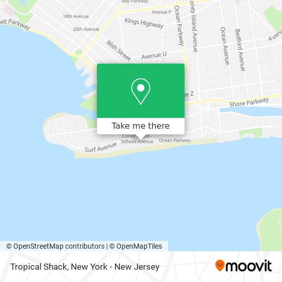 Tropical Shack map