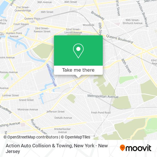 Mapa de Action Auto Collision & Towing