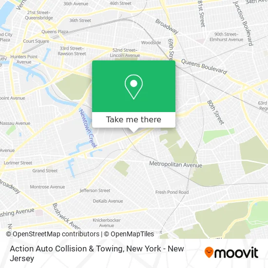 Action Auto Collision & Towing map