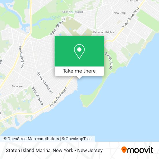 Mapa de Staten Island Marina