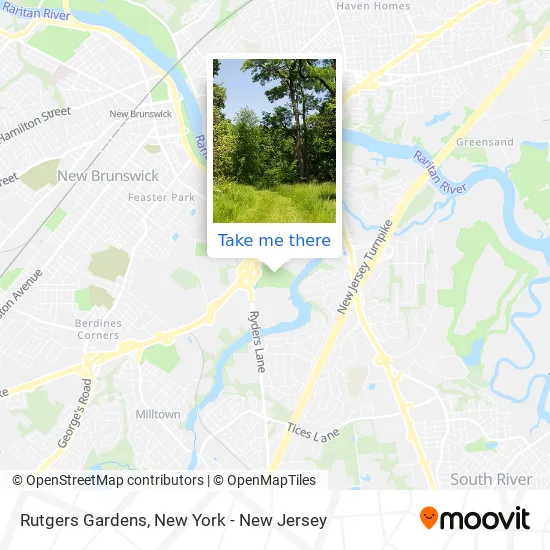 Rutgers Gardens map