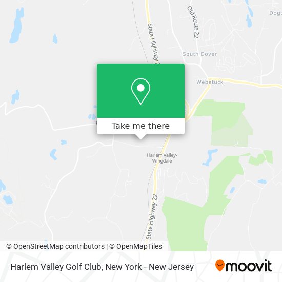 Harlem Valley Golf Club map