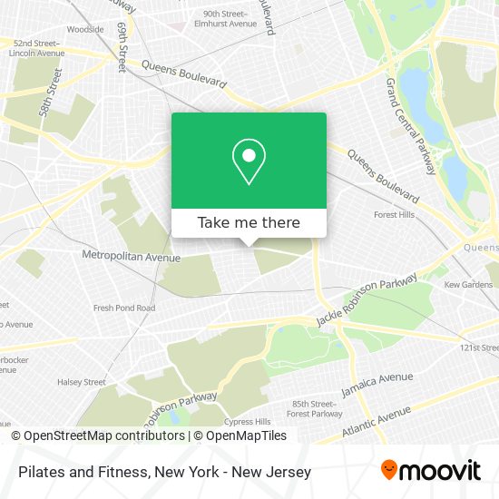 Mapa de Pilates and Fitness