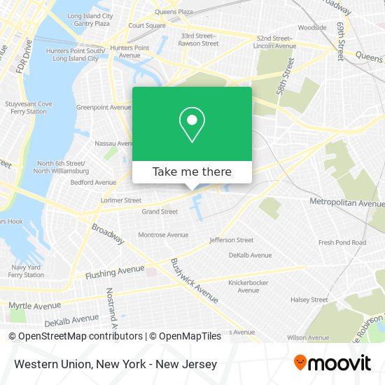 Western Union map