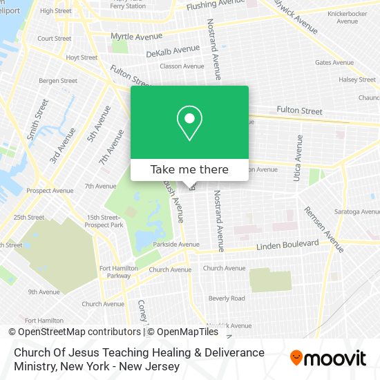 Church Of Jesus Teaching Healing & Deliverance Ministry map