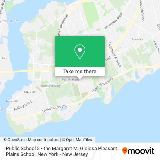 Public School 3 - the Margaret M. Gioiosa Pleasant Plains School map