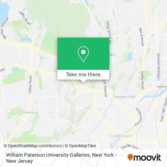 Mapa de William Paterson University Galleries