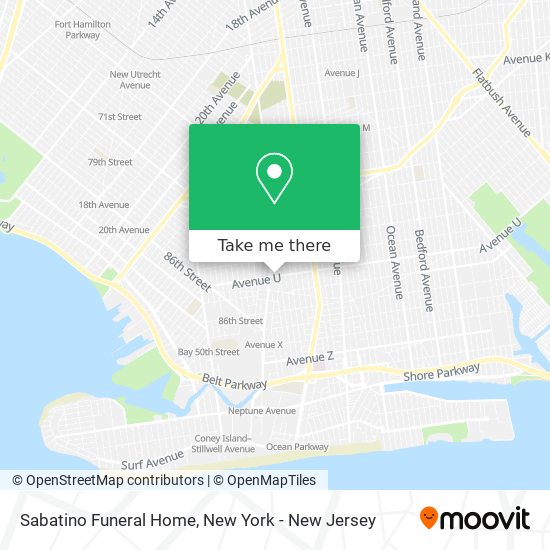 Sabatino Funeral Home map