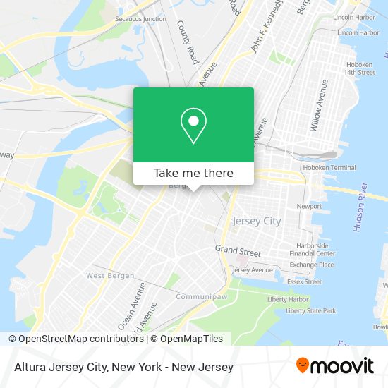 Mapa de Altura Jersey City