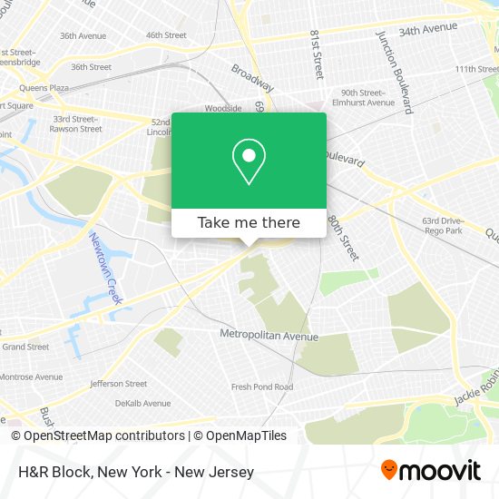 H&R Block map