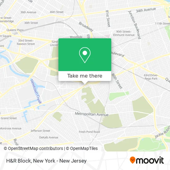 H&R Block map