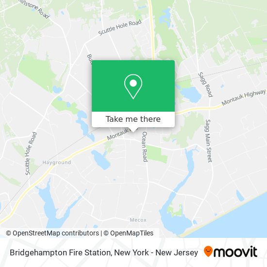 Mapa de Bridgehampton Fire Station