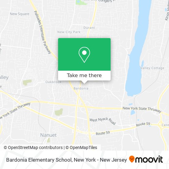 Bardonia Elementary School map