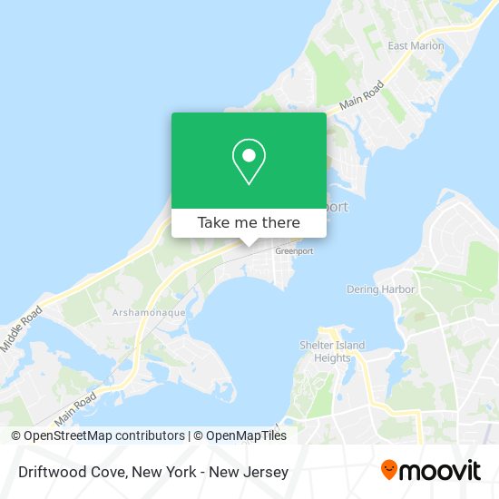 Mapa de Driftwood Cove