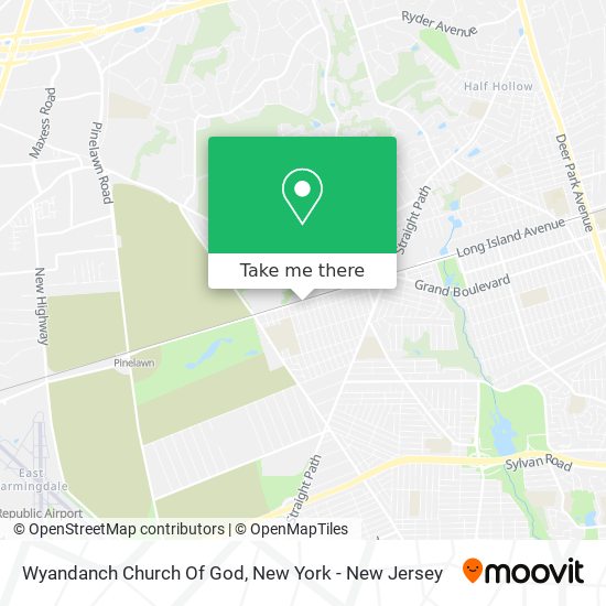 Mapa de Wyandanch Church Of God