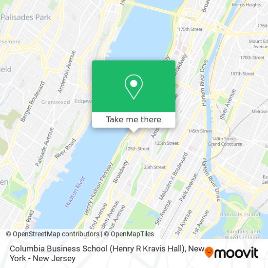 Mapa de Columbia Business School (Henry R Kravis Hall)