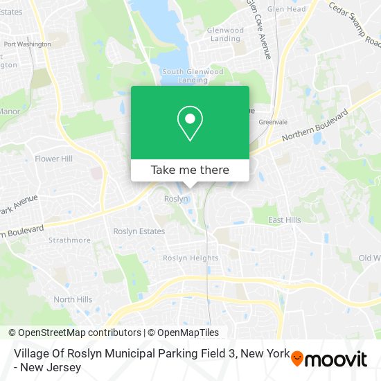 Mapa de Village Of Roslyn Municipal Parking Field 3