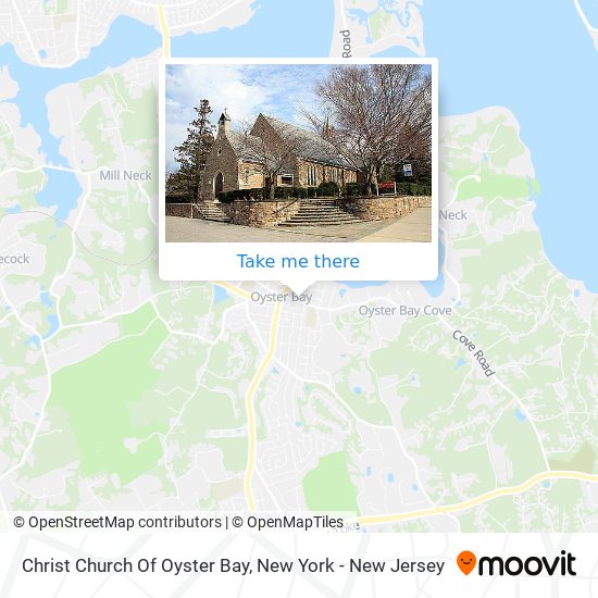 Christ Church Of Oyster Bay map