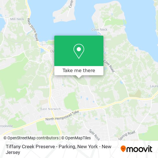 Mapa de Tiffany Creek Preserve - Parking