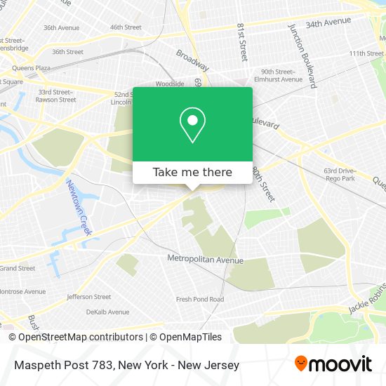 Mapa de Maspeth Post 783