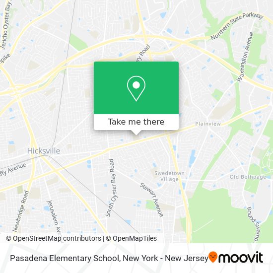 Pasadena Elementary School map