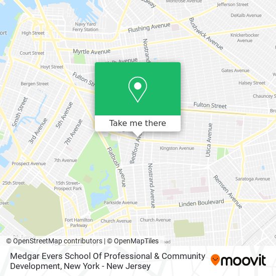 Mapa de Medgar Evers School Of Professional & Community Development