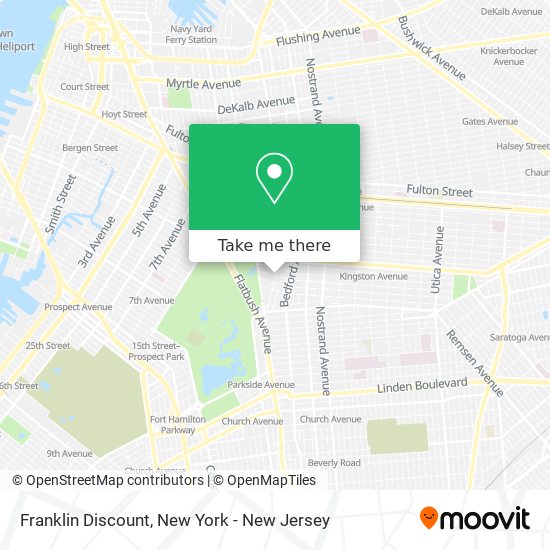 Mapa de Franklin Discount