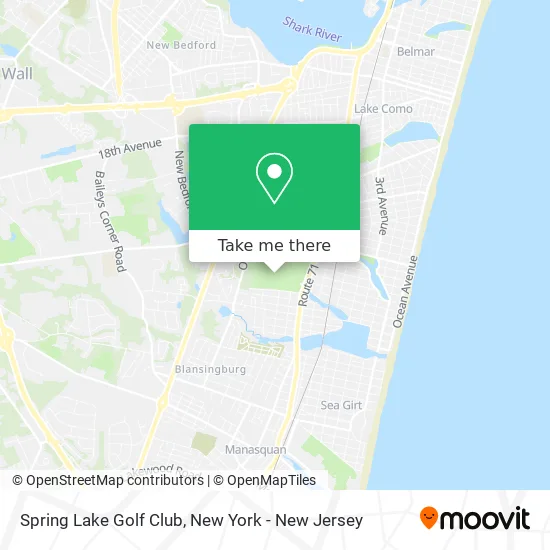 Spring Lake Golf Club map