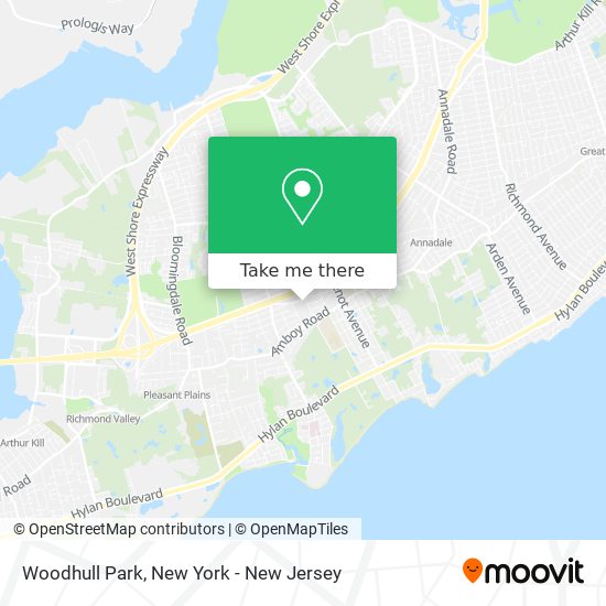 Mapa de Woodhull Park