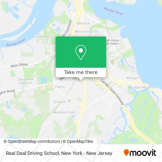 Real Deal Driving School map