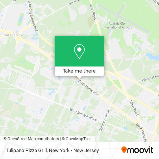 Mapa de Tulipano Pizza Grill