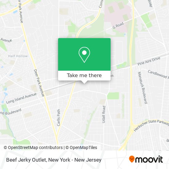 Beef Jerky Outlet map