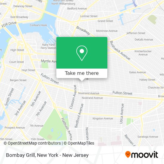 Bombay Grill map