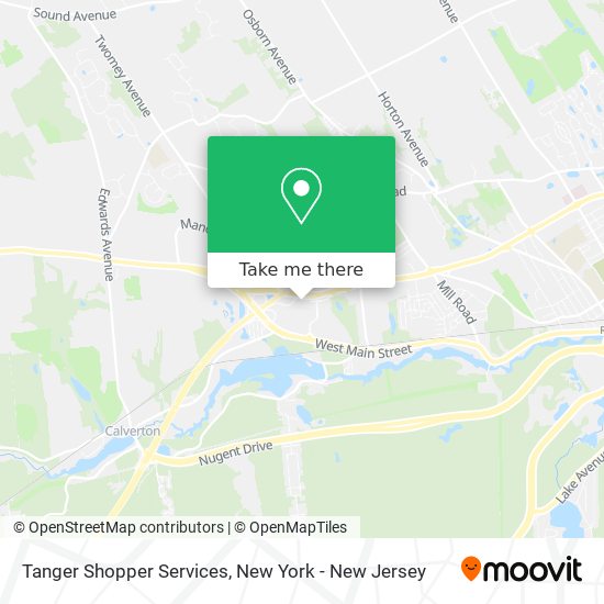 Mapa de Tanger Shopper Services