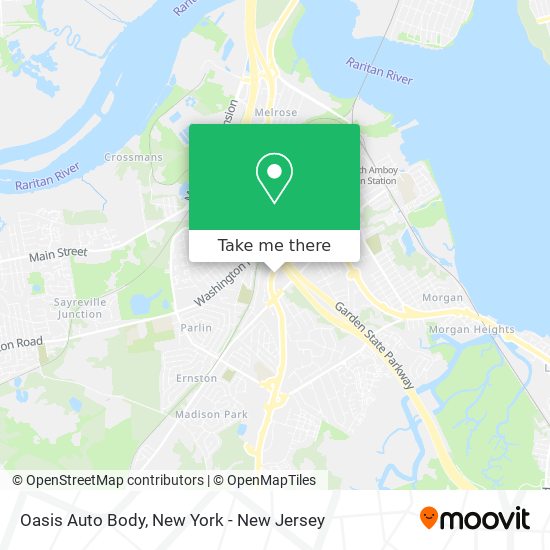 Mapa de Oasis Auto Body