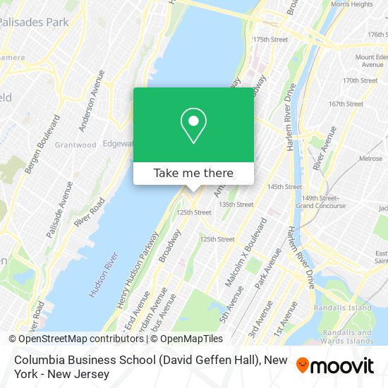 Mapa de Columbia Business School (David Geffen Hall)