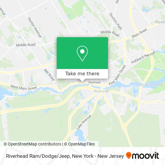 Mapa de Riverhead Ram/Dodge/Jeep