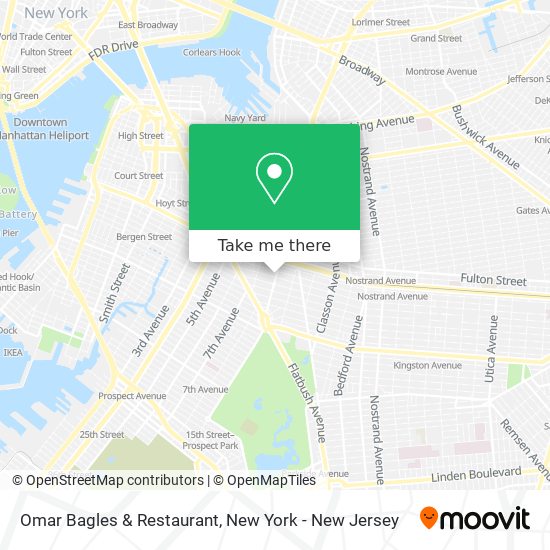 Omar Bagles & Restaurant map