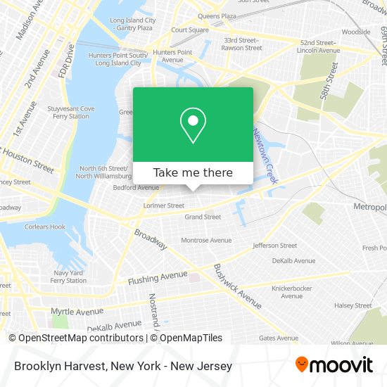 Mapa de Brooklyn Harvest