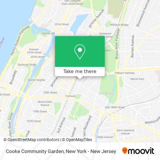 Mapa de Cooke Community Garden