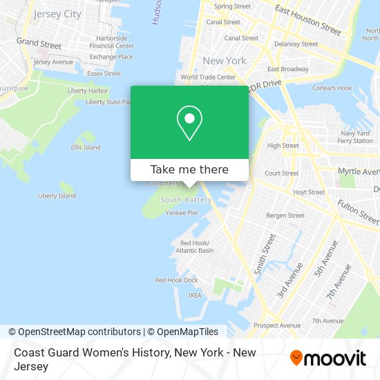 Mapa de Coast Guard Women's History