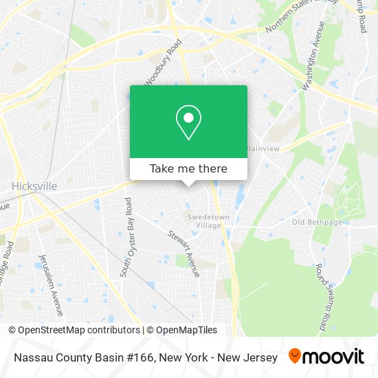 Nassau County Basin #166 map