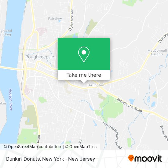 Dunkin' Donuts map