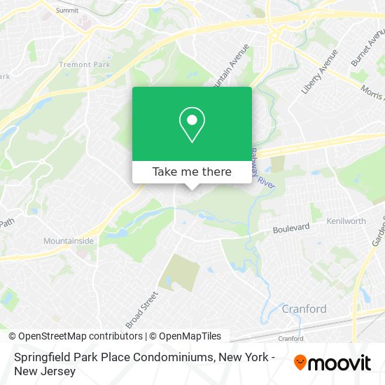 Springfield Park Place Condominiums map
