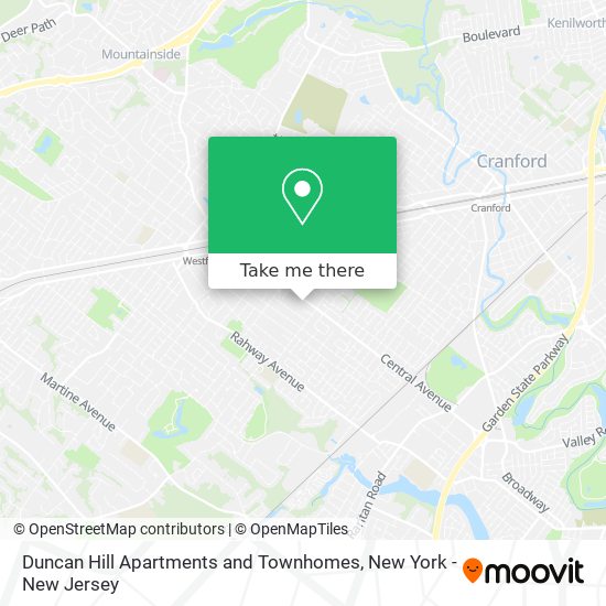 Mapa de Duncan Hill Apartments and Townhomes