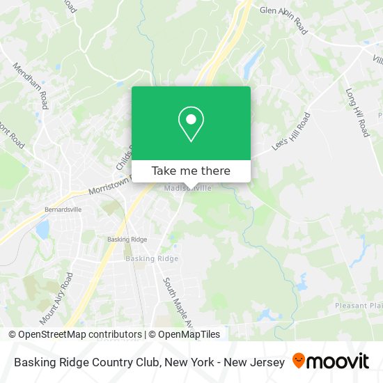 Basking Ridge Country Club map