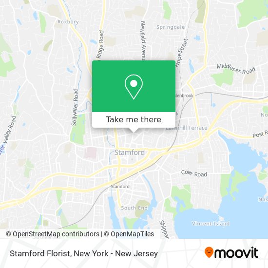 Stamford Florist map